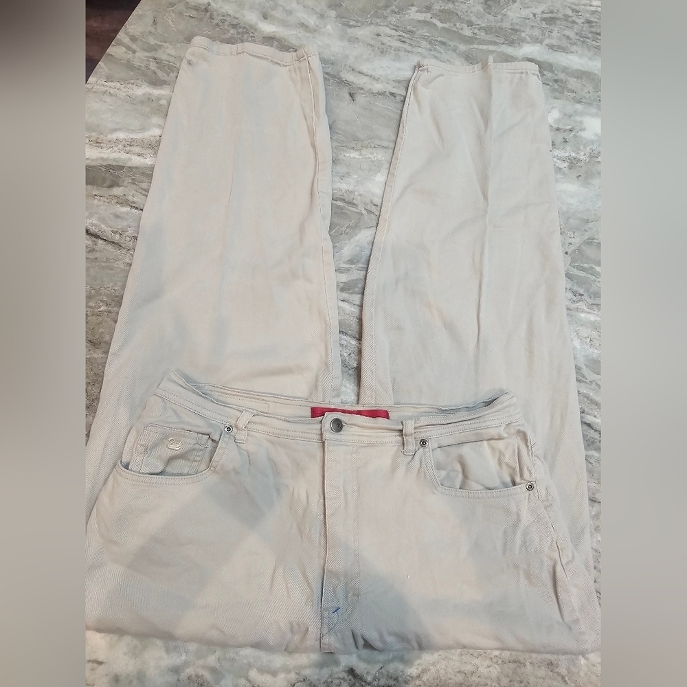 Gloria Vanderbilt Jeans Women’s Size 18 Beige Stretch Classic Fit Pants